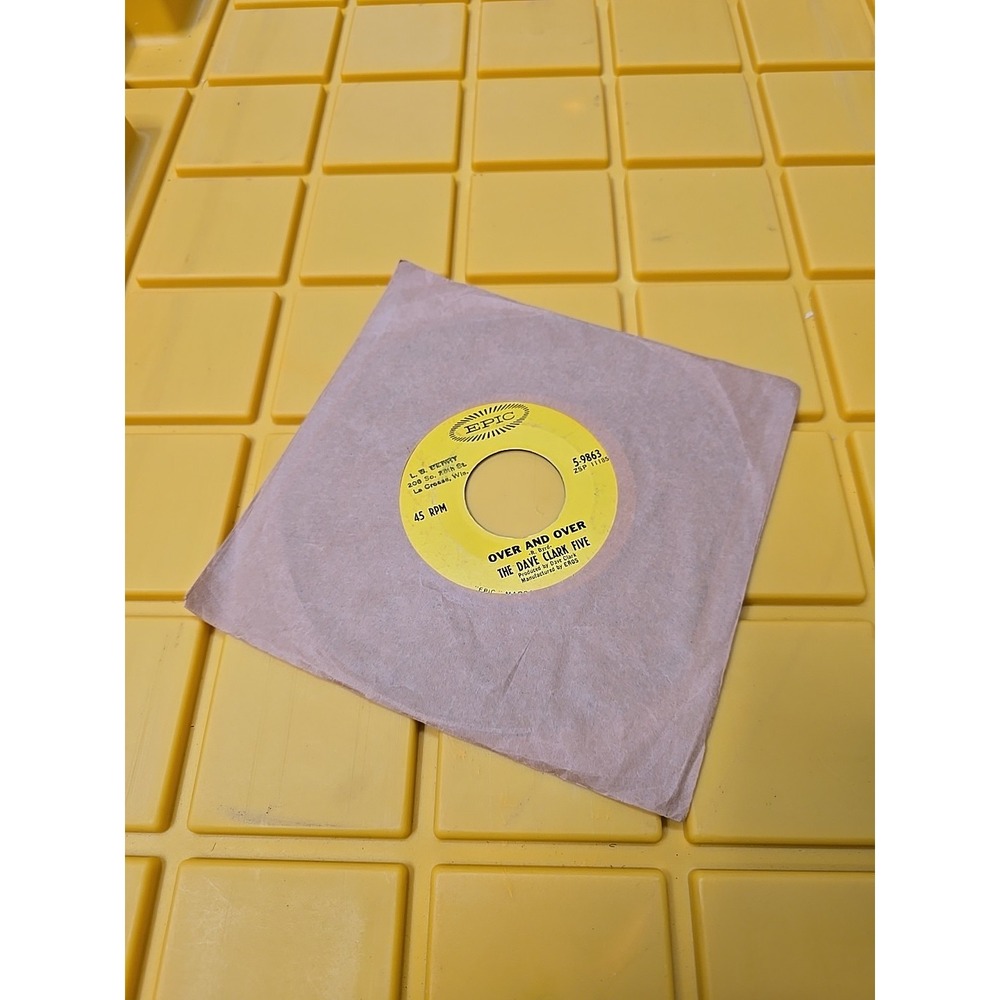 Dave Clark Five 1965 Epic 45rpm "Over And Over" b/w "I'll Be Yours (My Love)"